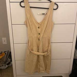 Cream Linen Dress ASOS